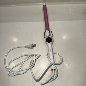 Pink and White Curling Iron